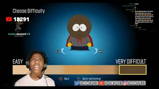 Ishowspeed reacts to skin color difficulty in South Park game screenshot 4