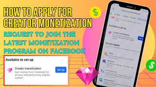 HOW TO APPLY FOR CREATOR MONETIZATION|REQUEST TO JOIN THE NEW CREATOR MONETIZATION TOOLS ON FACEBOOK screenshot 5