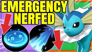Vaporeon Already Nerfed Is It Still Over Powered? Pokemon Unite