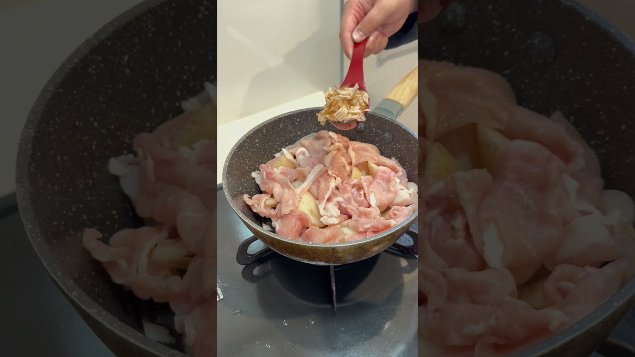 レンコンと豚肉の蒸焼き