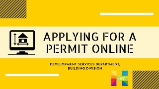 Apply for a Building Permit Using our Online Portal