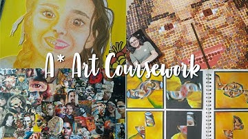 A* A Level Art Coursework Sketchbook (Myself) // Carina Mae