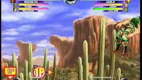 MvC2 Online (360): Brett (MSP) vs DiscoCokkroach (Guile/Cammy/Cyke) 10 .:5.4.10:.