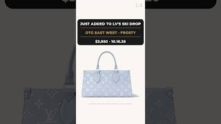 Louis Vuitton OnTheGo East-West Frosty, $3,950 | New in LV Ski 2026