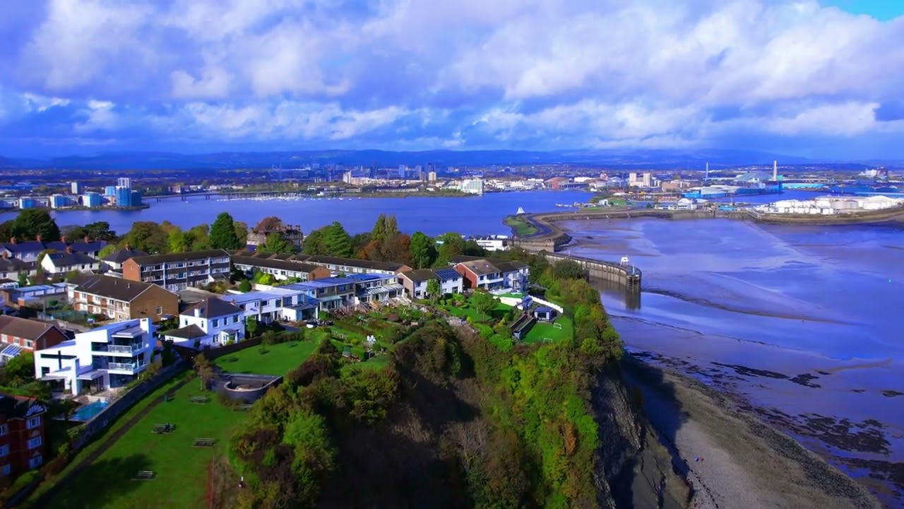 Cardiff bay view from penarth | Drone shoot | 4K