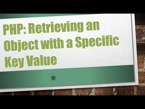 PHP: Retrieving an Object with a Specific Key Value