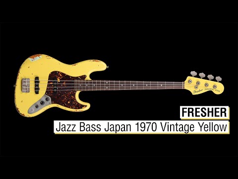 Fresher Jazz Bass Japan 1970 Vintage Yellow