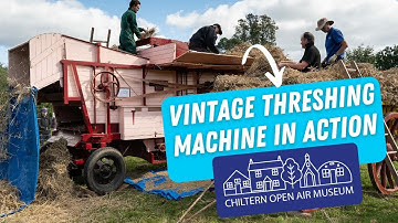 Vintage Ransomes Threshing Machine at Chiltern Open Air Museum