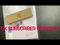 ***GIVEAWAY CLOSED*** Thank You For 5k Giveaway