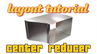 How to layout center reducer paano mag layout ng reducer ducting layout tutorial  HVAC fittings