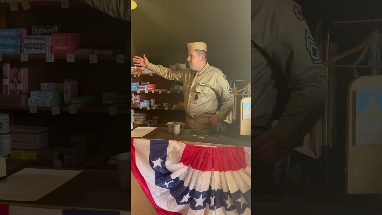 Quartermasters Stores - fab display step inside! 