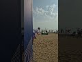 Beach Sprint in slo-mo #youtubeshorts