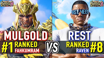 T8 🔥 MULGOLD (#1 Ranked Fahkumram) vs REST (#8 Ranked Raven) 🔥 Tekken 8 High Level Gameplay