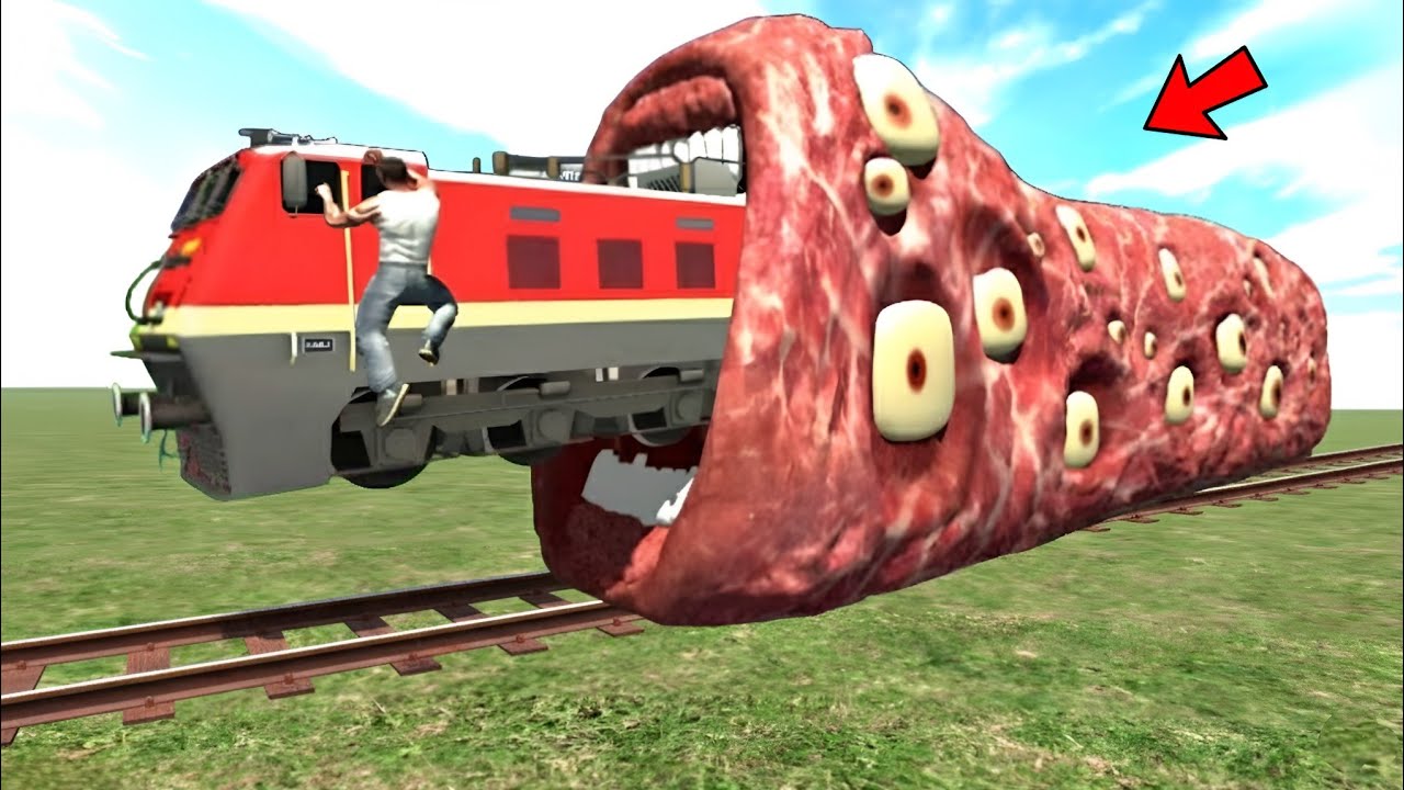 FRANKLIN FOUND A TRAIN EATER MONSTER IN INDIAN BIKES DRIVING 3D