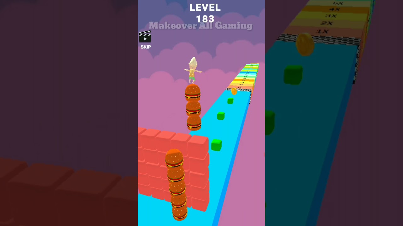 Cube Stacker surfer 3D Games All Levels Gameplay Android,Walkthrough ios,New Game Big Update Levels.