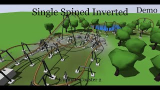 Single Spined Inverted DEMO from Ultimate Coaster 2 (4k)