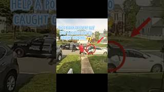 THE PIZZA DELIVERY GUY SLIPPED THE CRIMINAL😱😱#hero#viralvideo #fyp