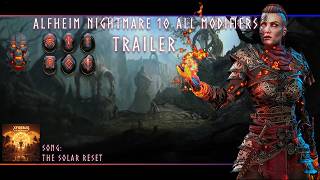 WORLD'S FIRST Alfheim Nightmare 10 (All Modifiers) Run Jotunnslayer Hordes of Hel Trailer
