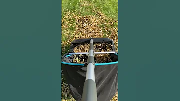 Собиратель листьев Gardena в действии 😎
