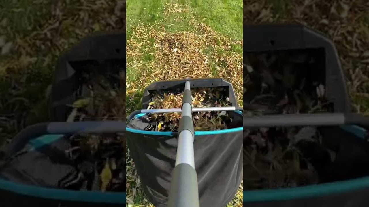 Собиратель листьев Gardena в действии 😎