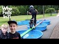 BMX Pool Obstacle Course!