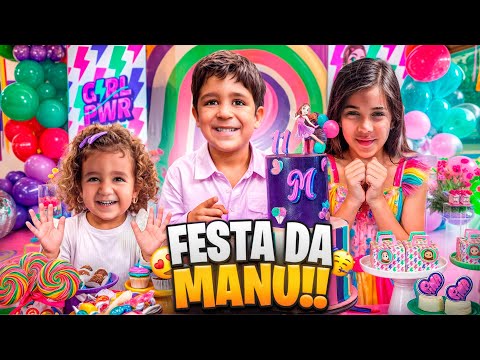 🥳TUDO QUE ACONTECEU NA FESTA DA MANU PINA E VOCÊ AINDA NÃO VIU 🎂