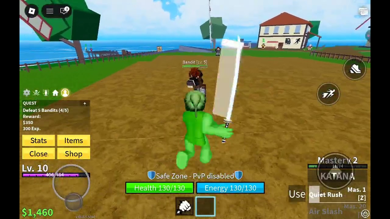 Играю в bloks fruit