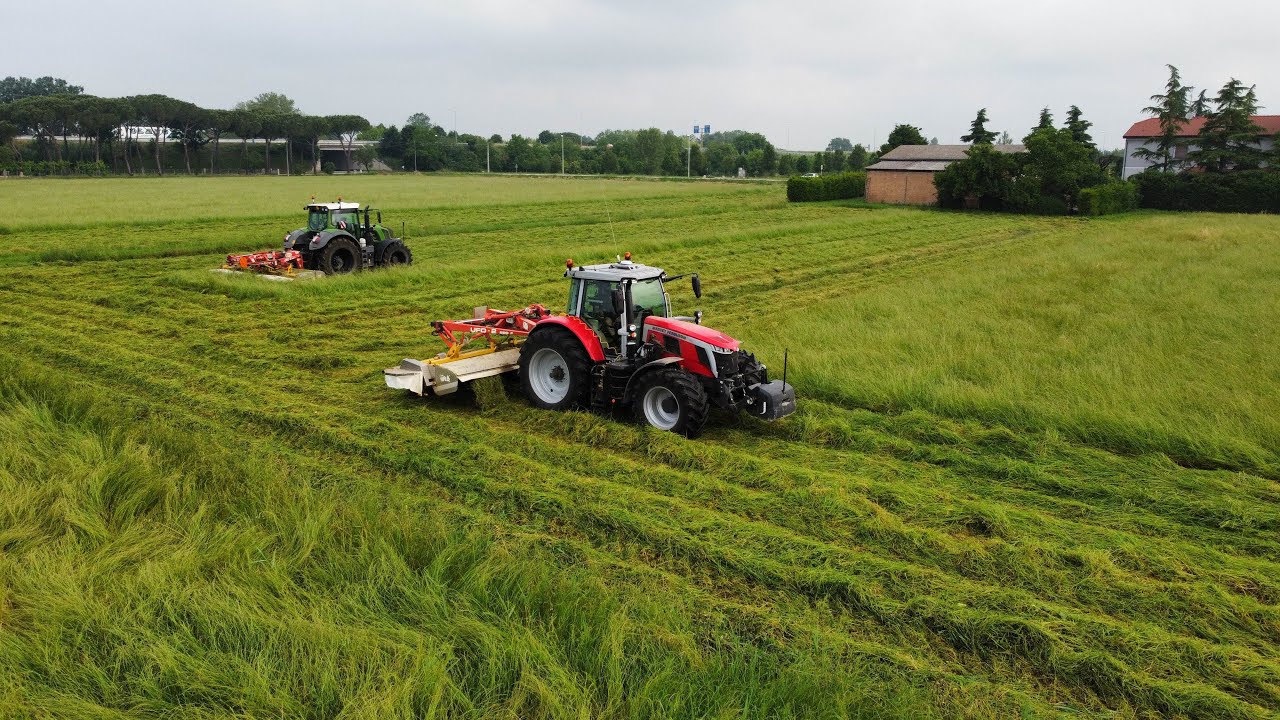 Fendt 826 - Massey Ferguson 7S-210 / 2x Roc UFO2 / Sfalcio Primo Taglio / BoccaliFarm