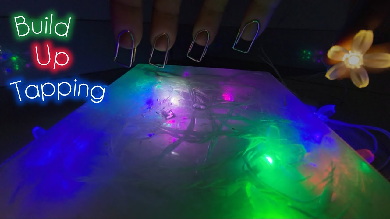 Lofi ASMR - build up camera tapping and scratching w/ paper clip nails (no talking)