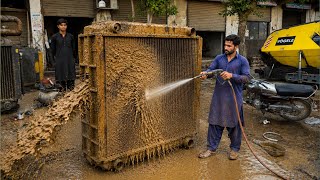 Download lagu CAT Bulldozer Radiator Restoration 😱 | From Dirty Scrap to Brand New Amazing Workshop Skills