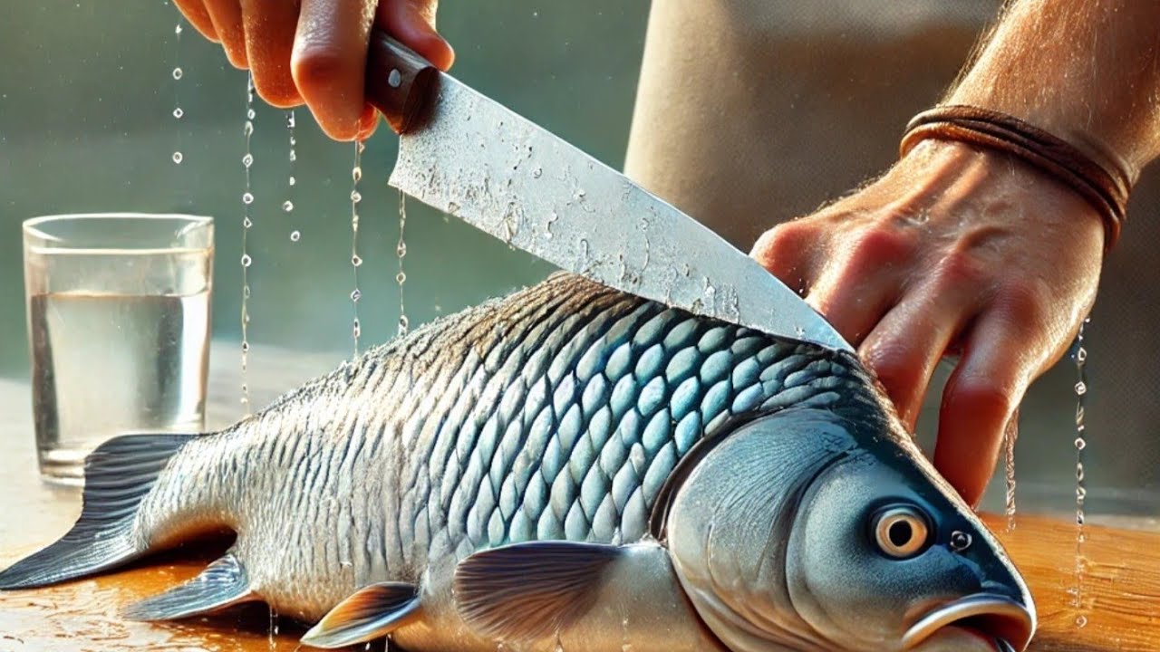 Amazing Cutting Fish, How to Clean Freshwater Grass Carp Simply But ...