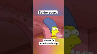 Spider puorc, Homer fa arrabbiare Marge #audio #doppiato #napoli #umbertomarasco #ridere #simpson