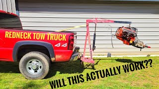 We Made a Portable (Tow Truck/Crane) From an OLD Engine Hoist