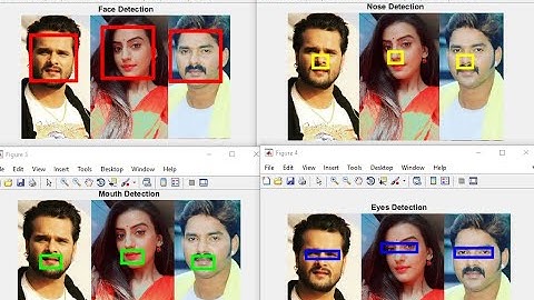 Face Detection | Nose Detection | Mouth Detection | Eyes Detection using MATLAB | M-File