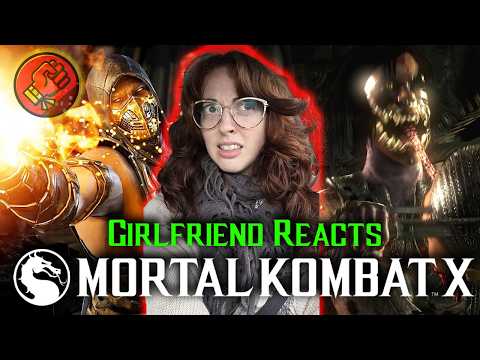 Girlfriend REACTS to All 110 Mortal Kombat X Finishers!