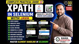 XPath in Selenium Explained | Absolute vs Relative XPath + Dropdown Handling