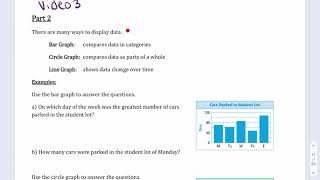 Chapter 11 Data Analysis and Statistics Ways to Display Data: Part 2 Video 3
