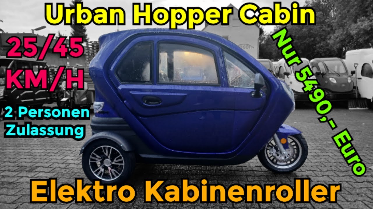 Frisch eingetroffen Elektro Kabinenroller Urban Hopper Cabin