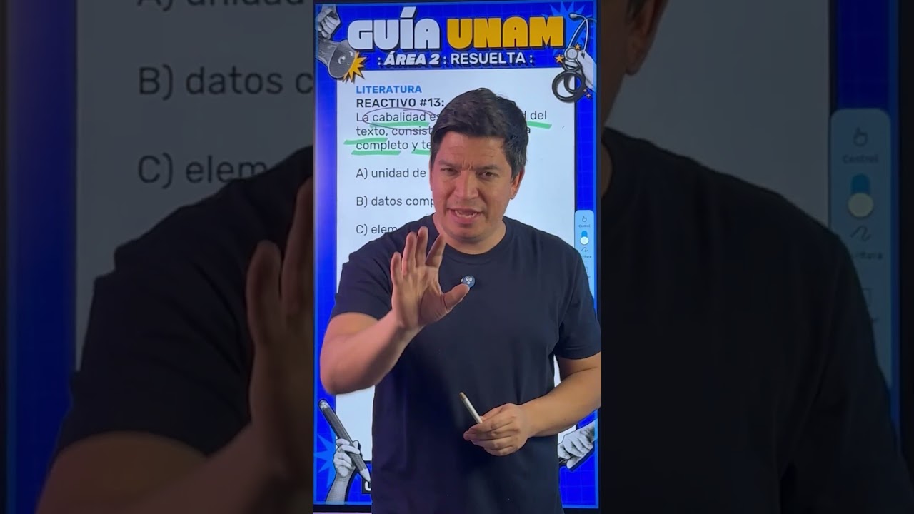 Reactivo #13 Literatura – Guía UNAM 2026 | Área 2