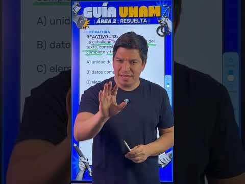 Reactivo #13 Literatura – Guía UNAM 2026 | Área 2