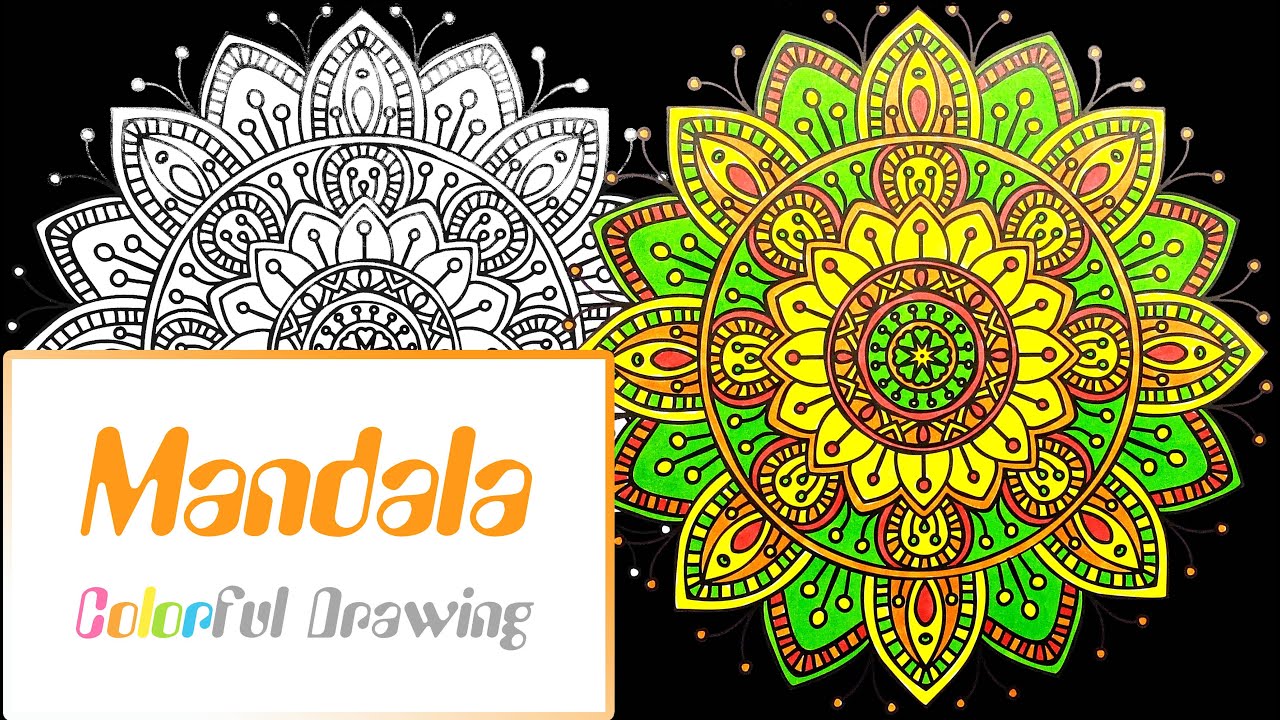 Speed Coloring Coloriage Mandala n°3