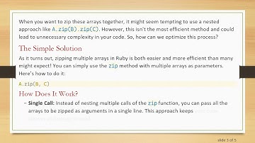 Efficiently Zip Multiple Arrays in Ruby
