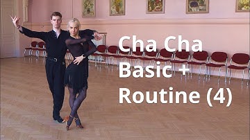 Cha Cha Basic + Routine 4 | Open Hip Twist Spiral, Alemana, Open Basic