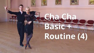 Cha Cha Basic + Routine 4 | Open Hip Twist Spiral, Alemana, Open Basic