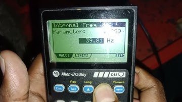 Powerflex 40p inverter parameter change/frequency change/Motor speed control.