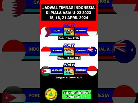 JADWAL PIALA ASIA U 23 2024#shorts#jadwalpialaasiau23#indonesiavsqatar#australia#feedshort#yordania