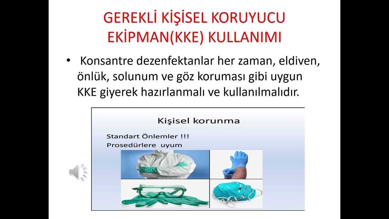 DEZENFEKTAN KULLANIMI MALZEME VE CİHAZLARIN DEZENFEKSİYONU