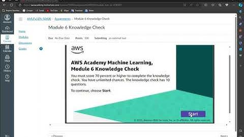 Module 6 Knowledge Check | AWS Academy Machine Learning Foundations | Introducing Natural Language