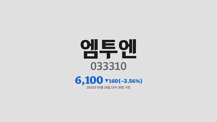 엠투엔주가분석(033310) 2022년 05월 18일기준