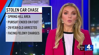 Nashville police chase ends with arrest in Williamson County